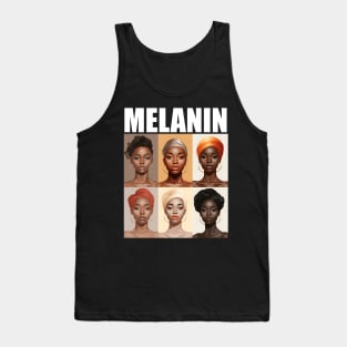 Melanin Afrocentric Black Pride Afro Women Tank Top